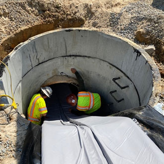 Shenandoah workers-Pipe Rehabilitation