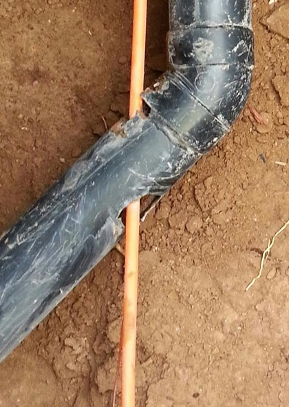 Stormwater and Sanitary System Cleaning cross section inspection